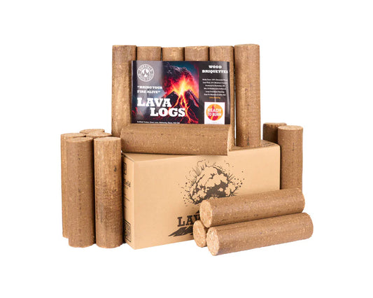 Lava Log Wood Briquettes 8.7kg (£0.13 per kWh)